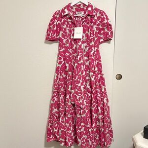 Diane Von Furstenberg Pink and White Floral Blouse